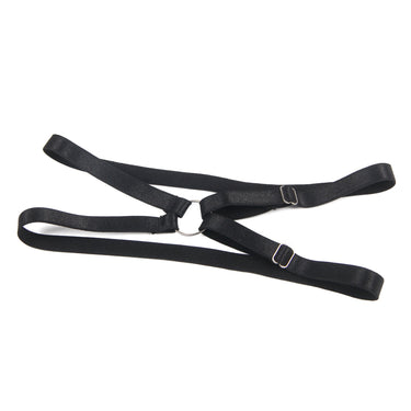 Scandals Two Piece Underwired Mesh Set With Corseted Back & Leg Straps Lingerie Sets Scandals Lingerie